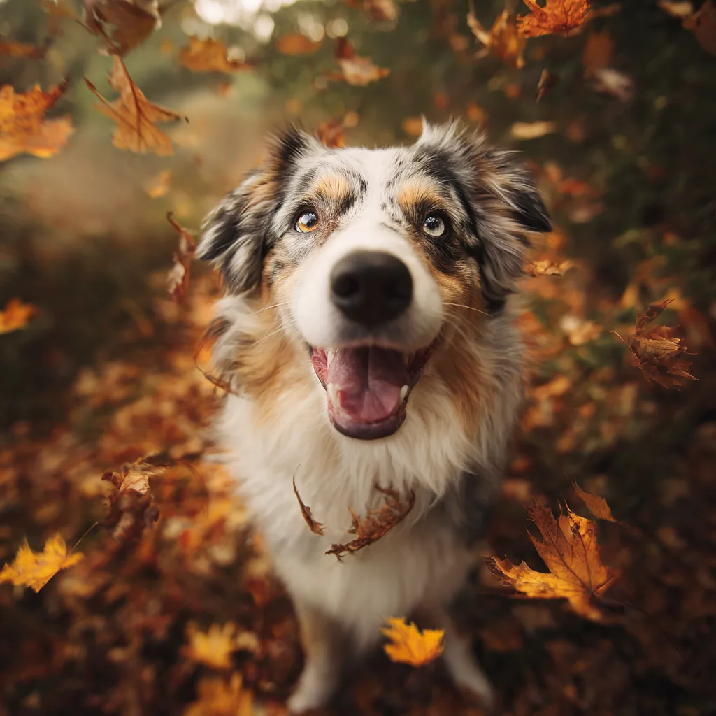 Fall dog portrait session South Shore MA