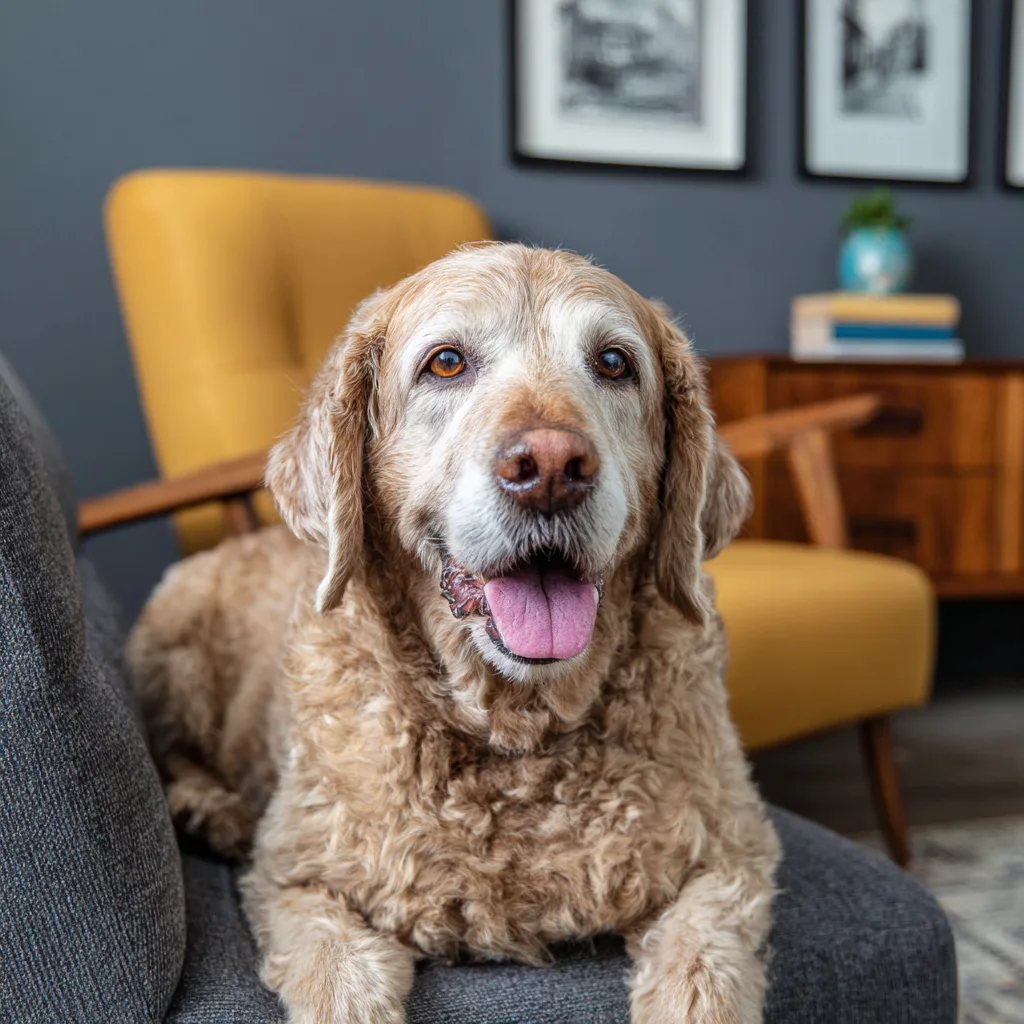 Older dog portrait by South Shore Pet Photography