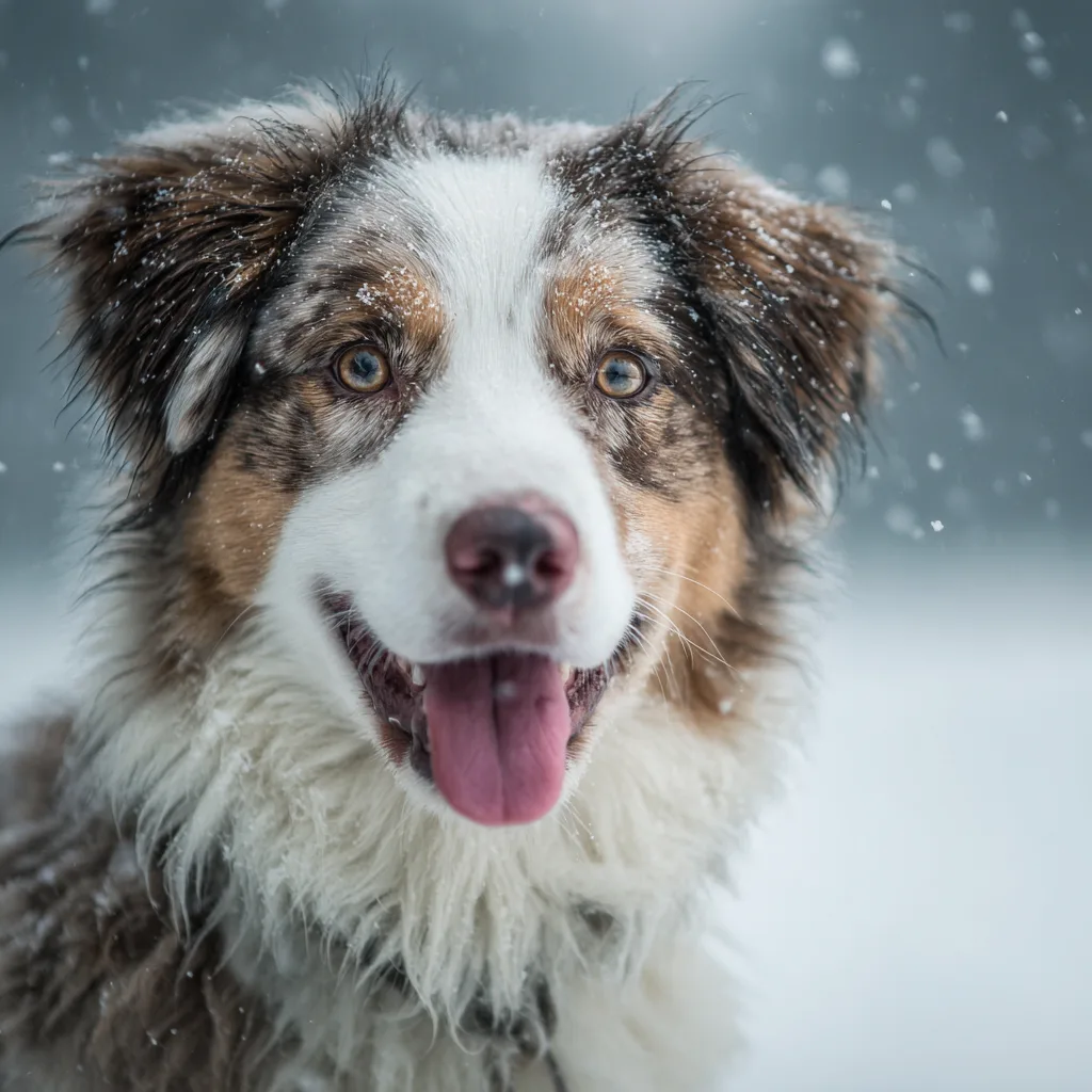 Winter pet photography South Shore MA
